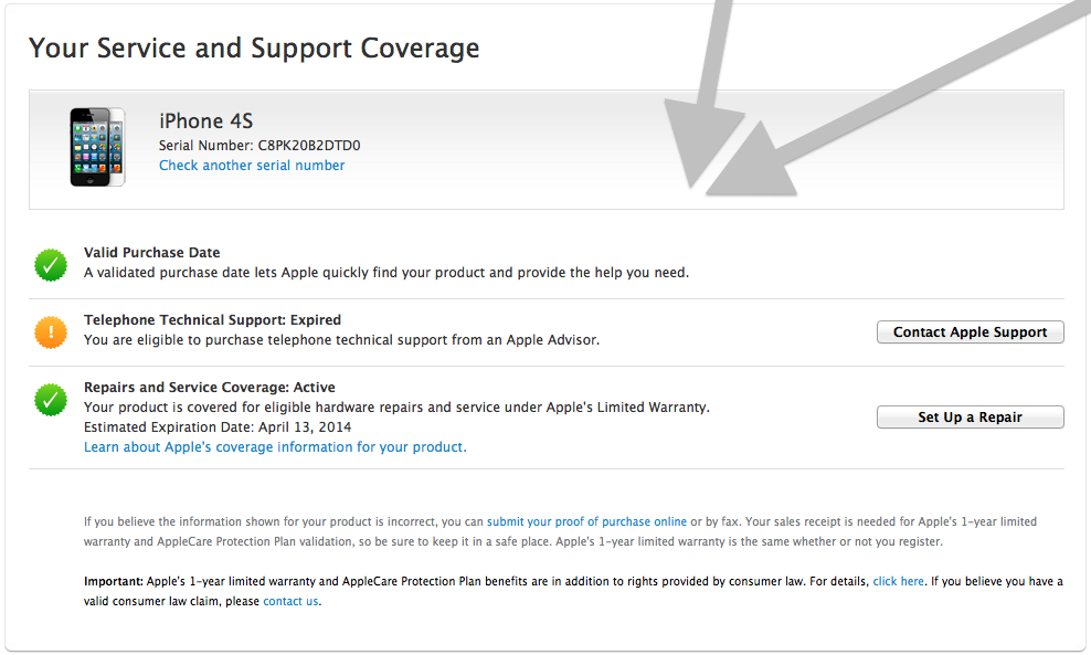เช็ค ตรวจสอบ ประกัน iphone apple ipad macbook