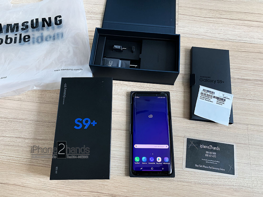 S9 Plus สีดำ 64gb มือ1 ประกันศูนย์ถึง 20 กุมภา63 ปีหน้า