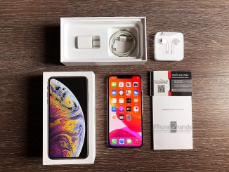 ขาย iPhone XS MAX สี Silver 256gb มือสอง ราคาถูก ครบกล่อง