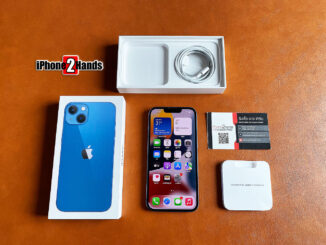 iPhone 13 สีน้ำเงิน 128gb ศูนย์ไทย อุปกรณ์ครบกล่อง ประกันยาวๆ มกราคม 66 ปีหน้า ราคาถูก