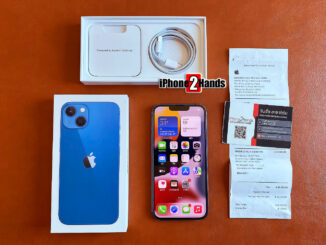 iPhone 13 สีน้ำเงิน 128gb ศูนย์ไทย ครบกล่อง ประกันยาวๆ 11 เดือน ราคาถูก พร้อมใบเสร็จ