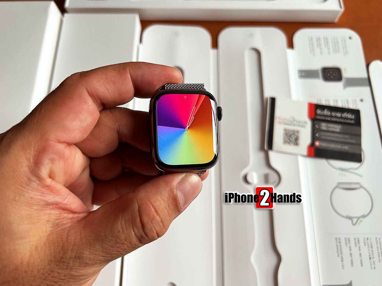 Apple Watch 7 สีดำ 40MM แสตนเลส ตัวแพง Cel ประกันยาวๆ 31 มีนาคม 66 ปี ...
